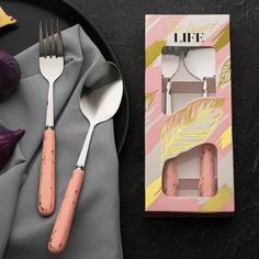 Набор из двух столовых приборов For sweet life, 20 х 8,5 см Дорого внимание