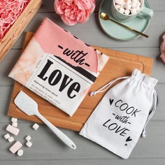 Набор подарочный "Cook with love" полотенце 40х73см, лопатка Этель