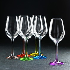 Набор бокалов для вина «Виола», 250 мл, 6 шт Crystal Bohemia
