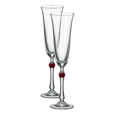 Бокал для шампанского Crystal Bohemia Parus прозрачный 190 мл 2 шт