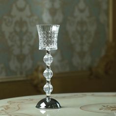 Подсвечник стекло Комплимент 29,5х9х9 см No Brand