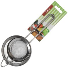 Сито металл, 7, 8, 10 см, 3 шт, с металлической ручкой, D-045/YW-G361 No Brand