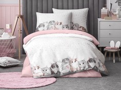 КИТТИ бел КПБ 100x120/120x140/40x60-1, 3пр, хл/сатин Togas