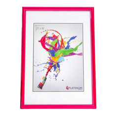 Фоторамка пластик "Палитра" 21х30 см, пурпурный металлик Platinum