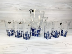 Набор графин 1 л + 6 стаканов 300 мл, ICEBERG в подарочной упаковке Стекло 588-057 118-588 Lenardi