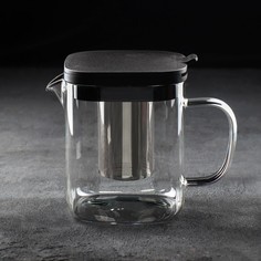 Чайник заварочный «Кватро», 1 л, металлическое сито No Brand