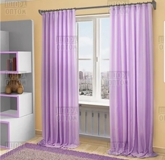 Готовая штора-портьера "Агнес" 200*280см. 1 шт. Сиреневая Sanpa