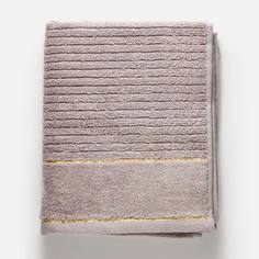 Полотенце Aisha Oxford махровое, серое, 40x70, 480 гр./м2