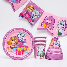 Набор бумажной посуды "С днем рождения!" на 6 персон PAW Patrol