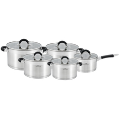 Набор посуды, 10пр, BC-2105 1,8л, 1,8л, 2,5л, 3,5л, 6л, нерж. сталь Bella Cucina