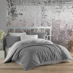 Комплект постельно белья ATLASPLUS, евро, наволочки 50х70 см, ранфорс, Puzzle-Gri