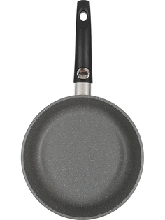 Сковорода InHome IVFM 24 см + съемная ручка + крышка, серия Magiс Water Мрамор серый