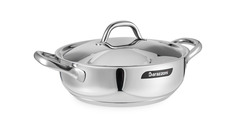 Кастрюля низкая с крышкой Barazzoni Chef line 2,7 л 24 см, сталь нержавеющая