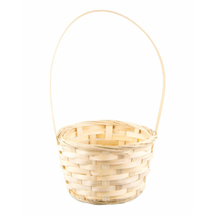 Корзина для цветочныx композиций бамбук 16x10x32 см натуральная No Brand