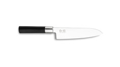 Нож поварской Сантоку KAI Васаби 16,5 см, сталь, ручка пластик