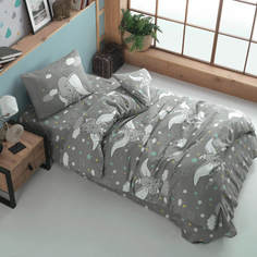 Комплект постельно белья ATLASPLUS, 1,5-спальный, наволочка 50х70 см, ранфорс, Elphy
