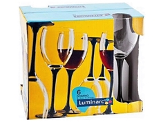 Набор фужеров д/вина 6шт 250мл Domino H8169 Luminarc
