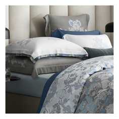 Комплект наволочек Togas Эрико хлопок 50 х 90 см бело-голубые 2 шт