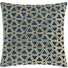 Подушка Togas Ленуар 45x45 см вискоза хлопок синяя