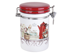 Банка для сыпучих продуктов 850мл с клипсой п/уп Dream tea HC8600B-Q17 Коралл