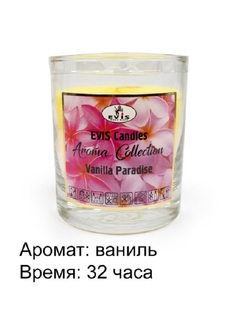 Свеча ароматизированная Evis Vanilla Paradise в стакане 8,5 см