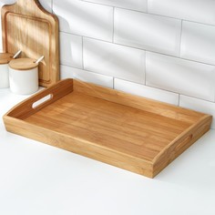 Поднос Бамбук, 43,5х29,5 см, бамбук, 680 г No Brand