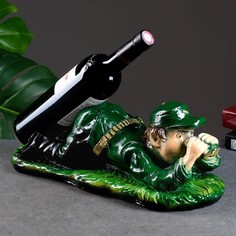 Подставка под бутылку Хорошие сувениры "Охотник " цветной 39см