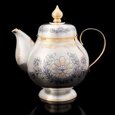 Чайник "Астра" 462.64 гр. Серебро 925* Северная чернь