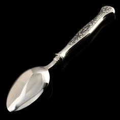 Ложка столовая "Маргарита" 110.98 гр. Серебро 925* Северная чернь