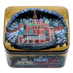 Шкатулка с художественной росписью «Москва» No Brand