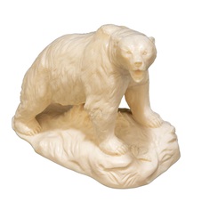 Скульптура из бивня мамонта Рычащий медведь Russia The Great