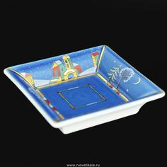 Подставка для мелочи из фарфора "Новогодняя ночь" ИФЗ Императорский Фарфоровый Завод