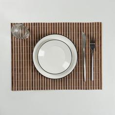Салфетка для стола кухонная, "Соломка коричневая", 45х30 см (472051) No Brand