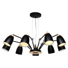 Подввесная люстра Loft It Restor Black Loft4402/9Bl