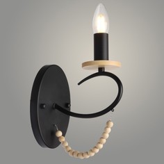Бра 21012/1W BK черный 1х40Вт E14 19х10,5х24см No Brand