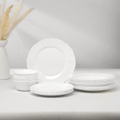 Набор столовый LOUIS XV, 16 предметов, цвет белый Luminarc