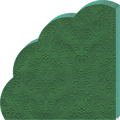 Салфетки бумажные "Art Bouquet" Темно-зеленый Барокко, 3 слоя, 12 листов No Brand