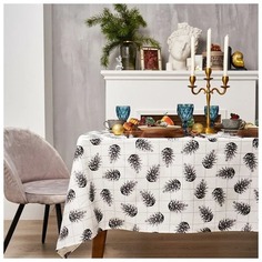 Скатерть "Этель" Christmas 150х180см, 100%хл, саржа 190 гр/м2 No Brand