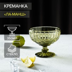 Креманка Magistro «Ла-Манш», 350 мл, d=12 см, цвет зелёный No Brand