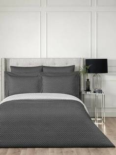 Комплект постельного белья Togas Кеннет семейный сатин темно-синий