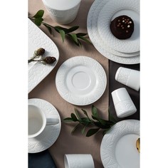Блюдце фарфоровое Magistro Сrotone, d15,5 см