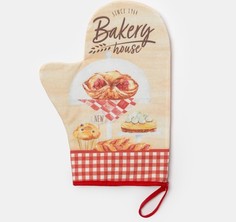 Варежка-прихватка "Bakery house" 20х28см,саржа, 100% х/л, ватин 250г/м2 Этель