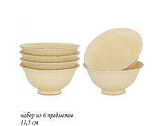 Набор салатниц 6шт фарфор Lenardi Marzipan 11,5см 205-142