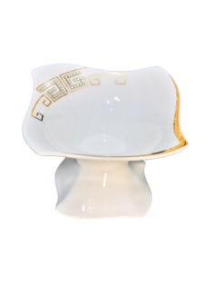 Салатник на ножке фарфор Lenardi Givenchi gold 15см 108-162