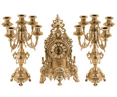 Набор часы (41 см) + 2 подсвечника (40 см) Alberti Livio 82.103С