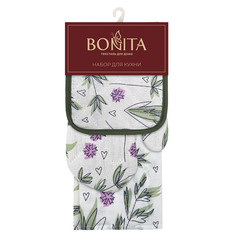 Набор кухонный Bonita полотенце рукавица (варежка) прихватка для горячего Нежность в кухню Bravo