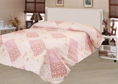 Покрывало стеганое двухстороннее из микрофибры SL 12183 180х200 см