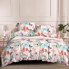 Комплект постельного белья «Бабочки», дуэт (семейный) Домашняя мода
