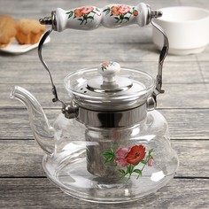 Чайник заварочный «Мари», с металлическим ситом, 1 л No Brand
