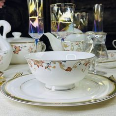 Салатница костяной фарфор Lenardi Кассиопея 15см 145-394